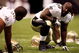NEW ORLEANS - AUGUST 16:  Defensive tackle Sedrick Ellis #98 of the New Orleans Saints warms-up prior to taking on the Houston Texans during a pre-season game at Louisiana Superdome on August 16, 2008 in New Orleans Louisiana.  (Photo by Doug Benc/Getty Images)