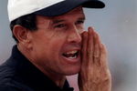 14 Aug 1998:  Head coach Dom Capers of the Carolina Panthers looks on during a pre-season game against the Buffalo Bills at the Bills Stadium in Orchard Park, New York. The Panthers defeated the Bills 12-7. Mandatory Credit: Rick Stewart  /Allsport