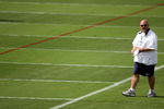 DAVIE, FL - MAY 02:  Head coach Tony Sparano of the Miami Dolphins watches his team during mini camp on May 2, 2009 at the Miami Dolphins Training facility in Davie, Florida.  (Photo by Marc Serota/Getty Images)