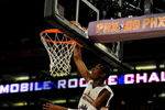 PHOENIX - FEBRUARY 13:  Kevin Durant #35 of the Sophomore team slam dunks during the T-Mobile Rookie Challenge & Youth Jam part of 2009 NBA All-Star Weekend at US Airways Center on February 13, 2009 in Phoenix, Arizona.  NOTE TO USER: User expressly acknowledges and agrees that, by downloading and or using this photograph, User is consenting to the terms and conditions of the Getty Images License Agreement.  (Photo by Ronald Martinez/Getty Images)