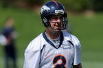 ENGLEWOOD, CO - MAY 03:  Quarterback Kyle Orton #8 particiaptes in practice during Denver Broncos Minicamp at the Broncos training facility on May 3, 2009 in Englewood, Colorado.  (Photo by Doug Pensinger/Getty Images)