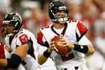 GLENDALE, AZ - JANUARY 03:  Quarterback Matt Ryan #2 of the Atlanta Falcons drops back to pass in the NFC Wild Card Game against the Arizona Cardinals on January 3, 2009 at University of Phoenix Stadium in Glendale, Arizona. The Cardinals defeated the Falcons 30-24.  (Photo by Jeff Gross/Getty Images)