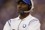 INDIANAPOLIS - DECEMBER14:  Defensive coordinator Ron Meeks of the Indianapolis Colts during the game against the Atlanta Falcons on December 14, 2003 at the RCA Dome in Indianapolis, Indiana. The Colts defeated the Falcons 34-7. (Photo by Tom Pidgeon/Getty Images)