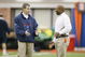 ORCHARD PARK, NY - MAY 6:  Head coach Dick Jauron of the Buffalo Bills talks to defensive coordinator Perry Fewell during Mini Camp on May 6, 2006 at the Buffalo Bills Fieldhouse in Orchard Park, New York. (Photo by Rick Stewart/Getty Images)