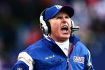 EAST RUTHERFORD, NJ - JANUARY 11:  Head coach Tom Coughlin #10 of the New York Giants shouts against the Philadelphia Eagles during the NFC Divisional Playoff Game on January 11, 2009 at Giants Stadium in East Rutherford, New Jersey.  (Photo by Chris McGrath/Getty Images)
