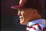 15 Nov 1992: A CANDID PORTRAIT OF WASHINGTON REDSKINS HEAD COACH JOE GIBBS DURING THE REDSKINS 35-16 LOSS TO THE KANSAS CITY CHIEFS AT ARROWHEAD STADIUM IN KANSAS CITY, MISSOURI.