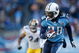 NASHVILLE, TN - DECEMBER 21: Chris Johnson #28 of the Tennessee Titans runs with the ball against the Pittsburgh Steelers on December 21, 2008 at LP Field in Nashville, Tennessee. (Photo by Streeter Lecka/Getty Images)