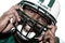 NEW YORK - APRIL 20:  (EDITORS NOTE: IMAGES HAVE BEEN DIGITALLY MANIPULATED) Bart Scott of the New York Jets poses for a portrait on April 20, 2009 in New York, New York.  (Photo by Chris McGrath/Getty Images)