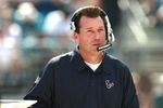 JACKSONVILLE, FL - OCTOBER 14:  Head coach Gary Kubiak of the Houston Texans watches his team take on the Jacksonville Jaguars at Jacksonville Municipal Stadium on October 14, 2007 in Jacksonville, Florida. The Jaguars defeated the Texans 37-17.  (Photo by Doug Benc/Getty Images)