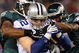 PHILADELPHIA - DECEMBER 28:  Omar Gaither #96 and Sheldon Brown #24 of the Philadelphia Eagles tackles Jason Witten #82 of the Dallas Cowboys on December 28, 2008 at Lincoln Financial Field in Philadelphia, Pennsylvania. The Eagles defeated the Cowboys 44-6.  (Photo by Jim McIsaac/Getty Images)