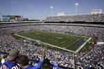 ORCHARD PARK, NY - SEPTEMBER 11: Fans watch the  kickoff between the Houston Texans and the Buffalo Bills on September 11, 2005 at Ralph Wilson Stadium in Orchard Park, New York.(Photo by Rick Stewart/Getty Images)