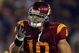 LOS ANGELES, CA - NOVEMBER 29: Brian Cushing #10 of the USC Trojans celebrates his sack against the Notre Dame Fighting Irish during the game at the Coliseum on November 29, 2008 in Los Angeles, California. (Photo by Harry How/Getty Images)