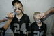 SAN DIEGO - JANUARY 26:  Fans Justin and Calvin Boller have their faces painted before the start of Super Bowl XXXVII between the Tampa Bay Buccaneers and the Oakland Raiders at Qualcomm Stadium on January 26, 2003 in San Diego, California.  The Buccaneers won 48-21.  (Photo by Donald Miralle/Getty Images)