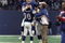 13 Dec 1998: Quarterback Kent Graham #10 of the New York Giants celebrates during the game against the Denver Broncos at Giants Stadium in East Rutherford, New Jersey. The Giants defeated the Broncos 21-16.