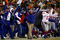 GREEN BAY, WI - JANUARY 20:  Head coach Tom Coughlin and the New York Giants celebrate as the winning field goal is kicked in overtime of the NFC championship game against the Green Bay Packers on January 20, 2008 at Lambeau Field in Green Bay, Wisconsin. The Giants defeated the Packers 23-20 in overtime to advance to the Superbowl XLII.  (Photo by Jamie Squire/Getty Images)