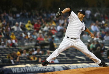 NEW YORK - MAY 01:  Andy Pettitte #46 of the New York Yankees pitches against the Los Angeles Angels of Anaheim during their game on May 1, 2009 at Yankee Stadium in the Bronx borough of New York City.  (Photo by Chris McGrath/Getty Images)