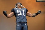 SEATTLE - DECEMBER 07:  Lofa Tatupu #51 of the Seattle Seahawks celebrates as he enters the field before the game against the New England Patriots on December 7, 2008 at Qwest Field in Seattle, Washington. The Patriots defeated the Seahawks 24-21. (Photo by Otto Greule Jr/Getty Images)