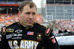 CONCORD, NC - MAY 25:  Ryan Newman, driver of the #39 U.S.Army Chevrolet, stands on pit road before the start of  the NASCAR Sprint Cup Series Coca-Cola 600 on May 25, 2009 at Lowe's Motor Speedway in Concord, North Carolina.  (Photo by John Harrelson/Getty Images)