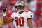 KANSAS CITY, MO - NOVEMBER 02:  Michael Clayton #80 of the Tampa Bay Buccaneers celebrates against the Kansas City Chiefs during their NFL game on November 2, 2008 at Arrowhead Stadium in Kansas City, Missouri.  The Buccaneers won 30 to 27 in overtime. (Photo by: Jamie Squire/Getty Images)