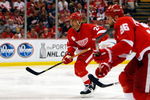 DETROIT - MAY 27:  Chris Chelios #24 of the Detroit Red Wings skates against the Chicago Blackhawks during Game Five of the Western Conference Championship Round of the 2009 Stanley Cup Playoffs on May 27, 2009 at Joe Louis Arena in Detroit, Michigan.  (Photo by Gregory Shamus/Getty Images)