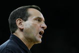 MACAU, CHINA - JULY 31:  Head Coach Mike Krzyzewski of the USA Basketball Men's Senior National Team shouts during the USA Basketball International Challenge exhibition game against the Turkey National Team at the Coati Strip Cotai Arena July 31, 2008 in Macau, China.  (Photo by MN Chan/Getty Images)