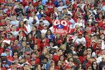 PHILADELPHIA, PA - OCTOBER 31: Fans celebrate at a victory rally at Citizens Bank Park October 31, 2008 in Philadelphia, Pennsylvania. The Phillies defeated the Tampa Bay  Rays to win their first World Series in 28 years. (Photo by Jeff Fusco/Getty Images)