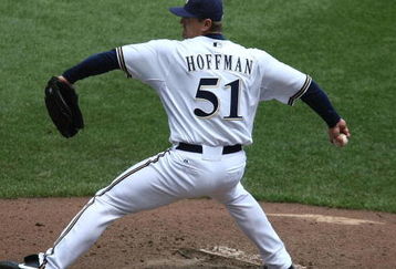 MILWAUKEE - MAY 14: Trevor Hoffman #51 of the Milwaukee Brewers delivers the ball against the Florida Marlins on May 14, 2009 at Miller Park in Milwaukee, Wisconsin. The Brewers defeated the Marlins 5-3. (Photo by Jonathan Daniel/Getty Images)