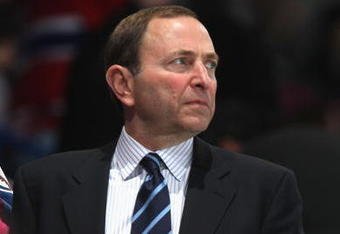 MONTREAL - JANUARY 25:  NHL Commissioner Gary Bettman looks on from the stands during the 2009 NHL All-Star game at the Bell Centre on January 25, 2009 in Montreal, Canada.  (Photo by Dave Sandford/Getty Images)