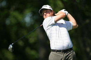 FT. WORTH, TX - MAY 29: Tim Clark of South Africa hits his tee shot on the 12th hole during the second round of the Crowne Plaza Invitational at Colonial Country Club on May 29, 2009 in Ft. Worth, Texas. (Photo by Hunter Martin/Getty Images)