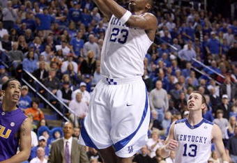 LEXINGTON, KY - FEBRUARY 28:  Jodie Meeks #23 of the Kentucky Wildcats shoots the ball during the SEC game against the LSU Tigers at Rupp Arena on February 28, 2009 in Lexington, Kentucky.  LSU won 73-70.  (Photo by Andy Lyons/Getty Images)