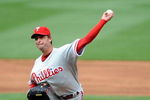 WASHINGTON - APRIL 13:  Jamie Moyer #50 of the Philadelphia Phillies pitches against the Washington Nationals at Nationals Park on April 13, 2009 in Washington, DC.  (Photo by Greg Fiume/Getty Images)
