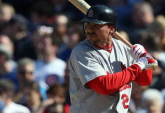CHICAGO - APRIL 17:  Rick Ankiel #24 of the St. Louis Cardinals bats against the Chicago Cubs on April 17, 2009 at Wrigley Field in Chicago, Illinois. (Photo by Jonathan Daniel/Getty Images) 