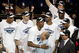 ORLANDO, FL - MAY 30: Dwight Howard #12 of the Orlando Magic hugs Orlando Magic owner Richard DeVos on the court after defeating the Cleveland Cavaliers of the Orlando Magic in Game Six of the Eastern Conference Finals during the 2009 Playoffs at Amway Arena on May 30, 2009 in Orlando, Florida. NOTE TO USER: User expressly acknowledges and agrees that, by downloading and or using this photograph, User is consenting to the terms and conditions of the Getty Images License Agreement  (Photo by Doug Benc/Getty Images)