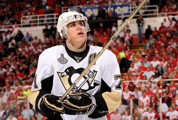 DETROIT - MAY 31:  Evgeni Malkin #71 of the Pittsburgh Penguins looks on against the Detroit Red Wings during Game Two of the 2009 Stanley Cup Finals at Joe Louis Arena on May 31, 2009 in Detroit, Michigan.  (Photo by Harry How/Getty Images)