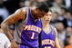 LOS ANGELES, CA - FEBRUARY 18:  Amar'e Stoudamire #1 of the Phoenix Suns is comforted by teammate Steve Nash #13 after a collision with Al Thornton #12 of the Los Angeles Clippers during the first half action against at the Staples Center February 18, 2009, in Los Angeles, California. The Suns have announced that Amare Stoudemire was forced to undergo surgery Friday to repair a partially detached retina in his right eye suffered in a Wednesday night rout of the Los Angeles Clippers. It is Stoudemire's second injury in that eye since October and threatens to sideline the All-Star forward for the rest of the regular season.NOTE TO USER: User expressly acknowledges and agrees that, by downloading and or using this photograph, User is consenting to the terms and conditions of the Getty Images License Agreement.  (Photo by Kevork Djansezian/Getty Images)