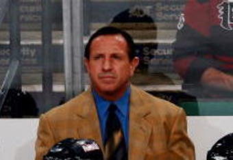 SUNRISE, FL - SEPTEMBER 26:  Head coach and general manager Jacques Martin of the Florida Panthers watches his team take on the Atlanta Thrashers at Bank Atlantic Center on September 26, 2007 in Sunrise, Florida. The Thrashers defeated the Panthers 4-1.  (Photo by Doug Benc/Getty Images)