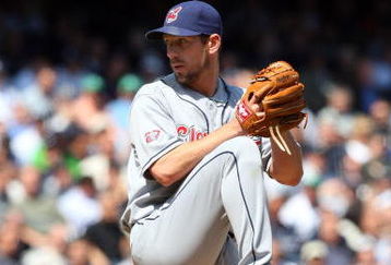 NEW YORK - APRIL 16:  Cliff Lee #31 of the Cleveland Indians pitches against the New York Yankees during opening day at the new Yankee Stadium on April 16, 2009 in the Bronx borough of New York City. This is the first regular season MLB game being played at the new venue which replaced the old Yankee Stadium as the Yankees home field.  (Photo by Jim McIsaac/Getty Images)