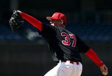 SAN DIEGO, CA- APRIL 3:  Starting Pitcher Stephen Strasburg #37 of the San Diego State Aztecs throws from the mound against the UC Davis Aggies during their game on April 3, 2009 at Petco Park in San Diego, California. (Photo by Donald Miralle/Getty Images)
