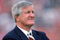 LOS ANGELES - DECEMBER 6:  Hall of Famer and former Raiders quarterback, George Blanda, attends the game between the Buffalo Bills and the Los Angeles Raiders at the Los Angeles Memorial Coliseum on December 6, 1987 in Los Angeles, California.  The Raiders won 34-21.  (Photo by George Rose/Getty Images)