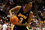 ORLANDO, FL - DECEMBER 20:  Trevor Ariza #3 of the Los Angeles Lakers looks to pass in a game against the Orlando Magic on December 20, 2008 at Amway Arena in Orlando, Florida.  NOTE TO USER: User expressly acknowledges and agrees that, by downloading and/or using this Photograph, user is consenting to the terms and conditions of the Getty Images License Agreement.  (Photo by Sam Greenwood/Getty Images)