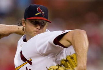 ST. LOUIS, MO - AUGUST 3: Starting pitcher Todd Wellemeyer #37 of the St. Louis Cardinals throws against the Philadelphia Phillies at Busch Stadium August 3, 2008 in St. Louis, Missouri.  (Photo by Dilip Vishwanat/Getty Images)