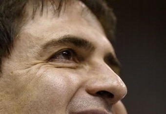 DALLAS - MAY 13:  Mark Cuban, owner of the Dallas Mavericks smiles during the game against the San Antonio Spurs in Game three of the Western Conference Semifinals during the 2006 NBA Playoffs May 13, 2006 at American Airlines Center in Dallas, Texas. NOTE TO USER: User expressly acknowledges and agrees that, by downloading and or using this photograph, User is consenting to the terms and conditions of the Getty Images License Agreement.  (Photo by Ronald Martinez/Getty Images)