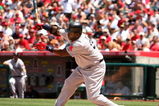 ANAHEIM, CA - MAY 14:  David Ortiz #34 of the Boston Red Sox strikes out swinging with the bases loaded to end the fourth inning against the Los Angeles Angels of Anaheim on May 14, 2009 at Angel Stadium in Anaheim, California.  The Angels won 5-4 in 12 innings.   (Photo by Stephen Dunn/Getty Images)