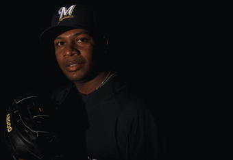 MARYVALE, AZ - FEBRUARY 19:  Jorge Julio of the Milwaukee Brewers poses during photo day at the Brewers spring training complex on February 19, 2008 in Maryvale, Arizona.  (Photo by Ronald Martinez/Getty Images)