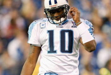 INDIANAPOLIS - DECEMBER 28:  Quarterback Vince Young #10 of the Tennessee Titans walk off the field during the game against the Indianapolis Colts on December 28, 2008 at Lucas Oil Stadium in Indianapolis, Indiana. (Photo by: Jamie Squire/Getty Images)