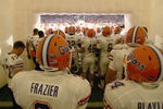 MIAMI - JANUARY 08:  Brandon Frazier #3 and Andrew Blaylock #14of the Florida Gators get ready to enter the field before the FedEx BCS National Championship Game against the Oklahoma Sooners at Dolphin Stadium on January 8, 2009 in Miami, Florida.  (Photo by Donald Miralle/Getty Images)
