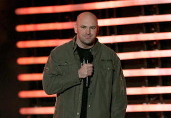 CULVER CITY, CA - DECEMBER 14:  UFC president Dana White speaks onstage at Spike TV's 2008 'Video Game Awards' held at Sony Pictures' Studios on December 14, 2008 in Culver City, California.  (Photo by Kevin Winter/Getty Images for Spike TV)