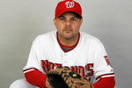 VIERA, FL - FEBRUARY 21:  Javier Valentin #17 of the Washington Nationals poses during photo day at Roger Dean Stadium on February 21, 2009 in Viera, Florida.  (Photo by Doug Benc/Getty Images)