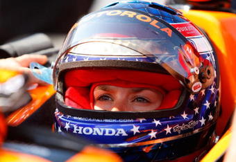 MILWAUKEE - MAY 30:  Danica Patrick, driver of the #7 Boost Mobile/Motorola Andretti Green Racing Dallara Honda, prepares to qualify for the IRL IndyCar Series ABC Supply/A.J. Foyt 225 on May 30, 2009 at the Milwaukee Mile in Milwaukee, Wisconsin.  (Photo by Streeter Lecka/Getty Images)