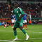 ST ETIENNE, FRANCE - JUNE 02: Joseph Akpala of Nigeria celebrates scoring the opening goal during the International Friendly match between France and Nigeria at the Stade Geoffroy-Guichard on June 2, 2009 in St Etienne, France.  (Photo by Michael Steele/Getty Images)